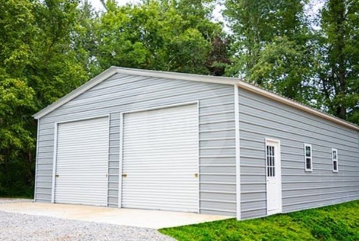 Multi-purpose metal utility building for residential use